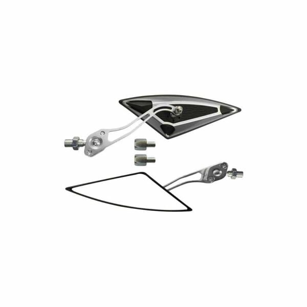 Motosiklet Ayna Takımı Modifiye Gri 8-10mm Renixpart