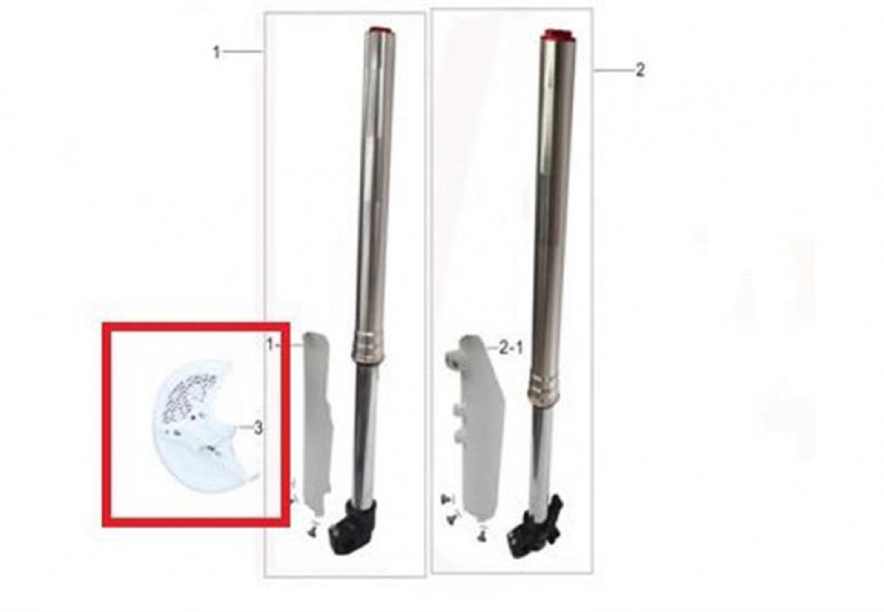 Kayo KT 250 Ön Disk Koruma Beyaz Orjinal